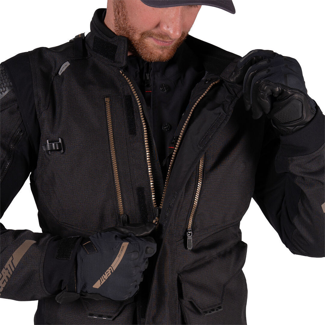 Leatt ADV Multitour 5.5 waterproof Motorcycle Textile Jacket black L Figure 8