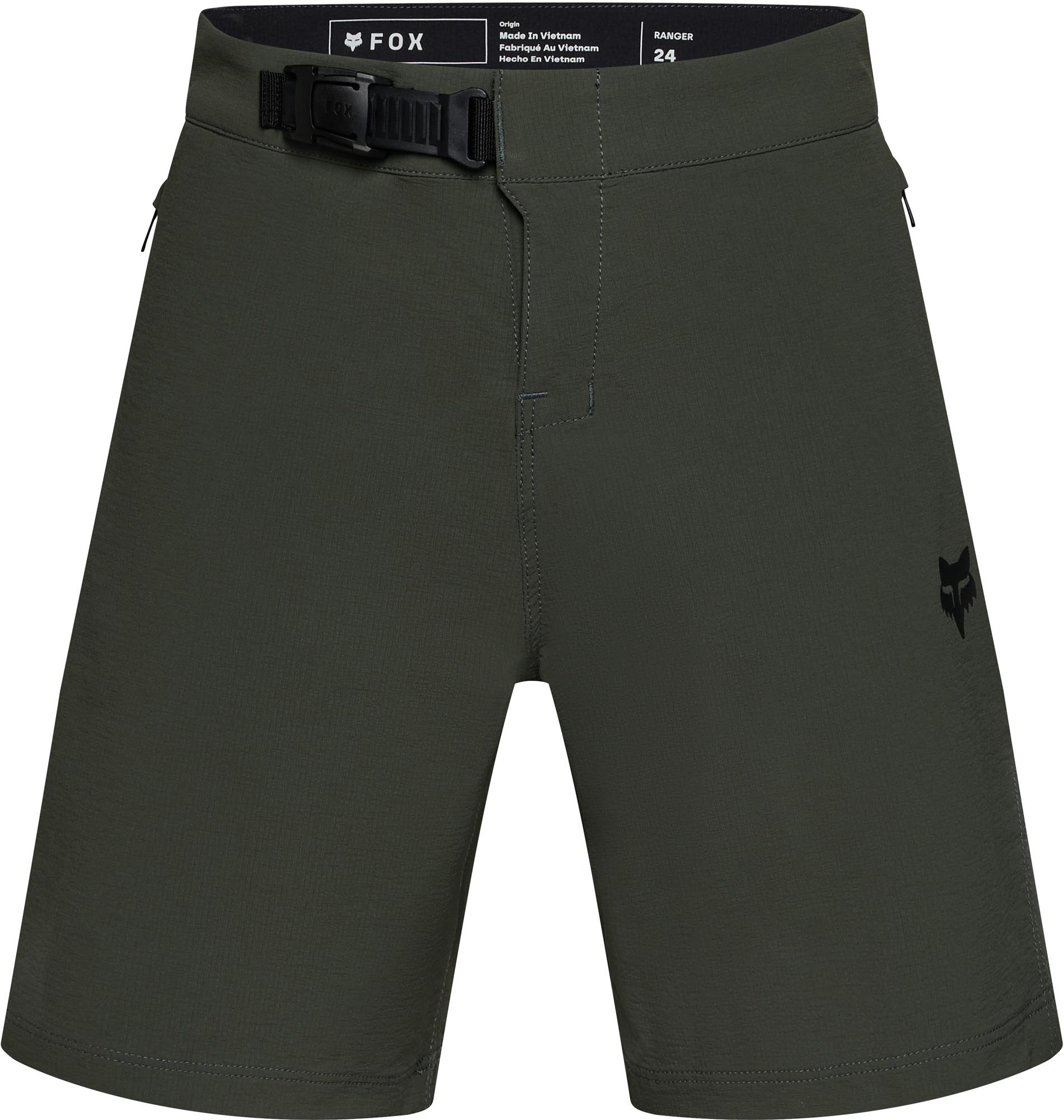 FOX Ranger Lined Ungdoms cykelshorts Grøn 26 Figur 1