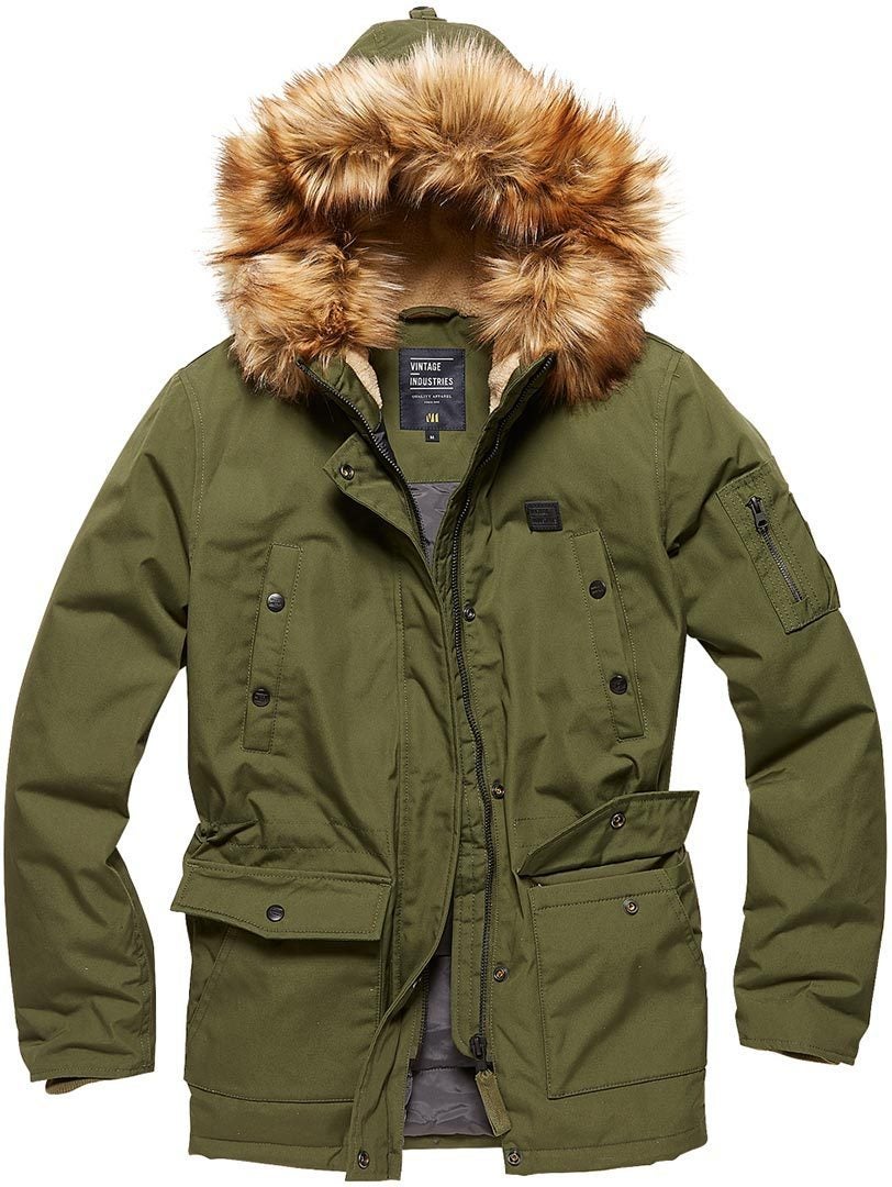 Vintage Industries Hailey parka Dames jas Olive M Figuur 1
