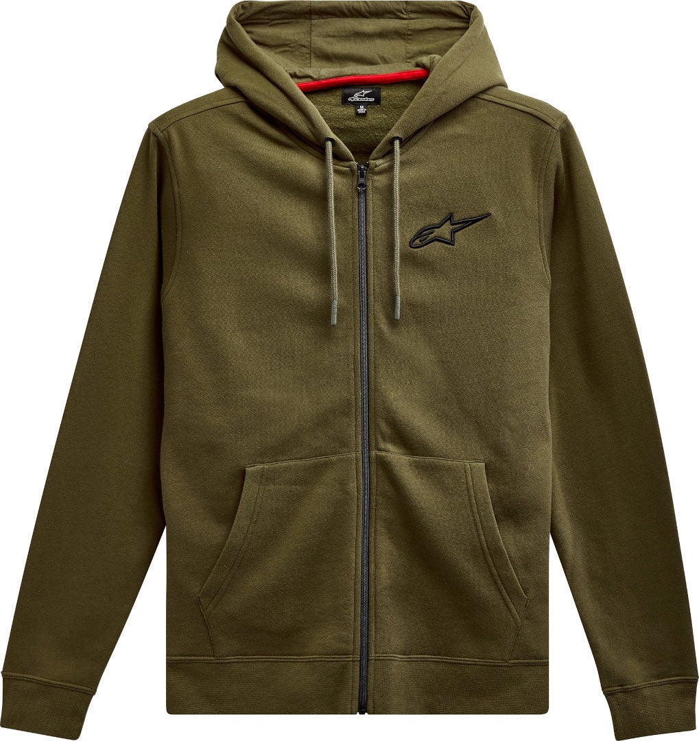 Alpinestars Ageless Chest Zip Hoodie Military Green M Figure 1