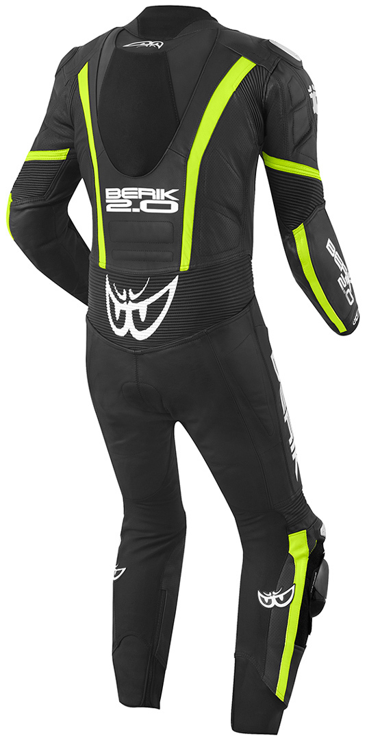 Berik Losail One Piece Motorcycle Leather Suit black/yellow 52 Figure 2