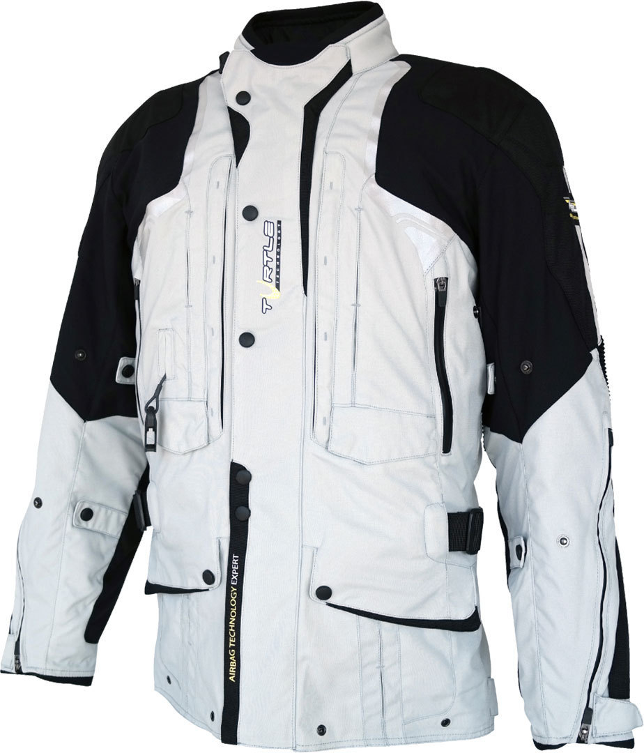 Helite Touring 2.0 Jachetă textilă pentru motocicletă cu airbag gri/negru S Figura 1