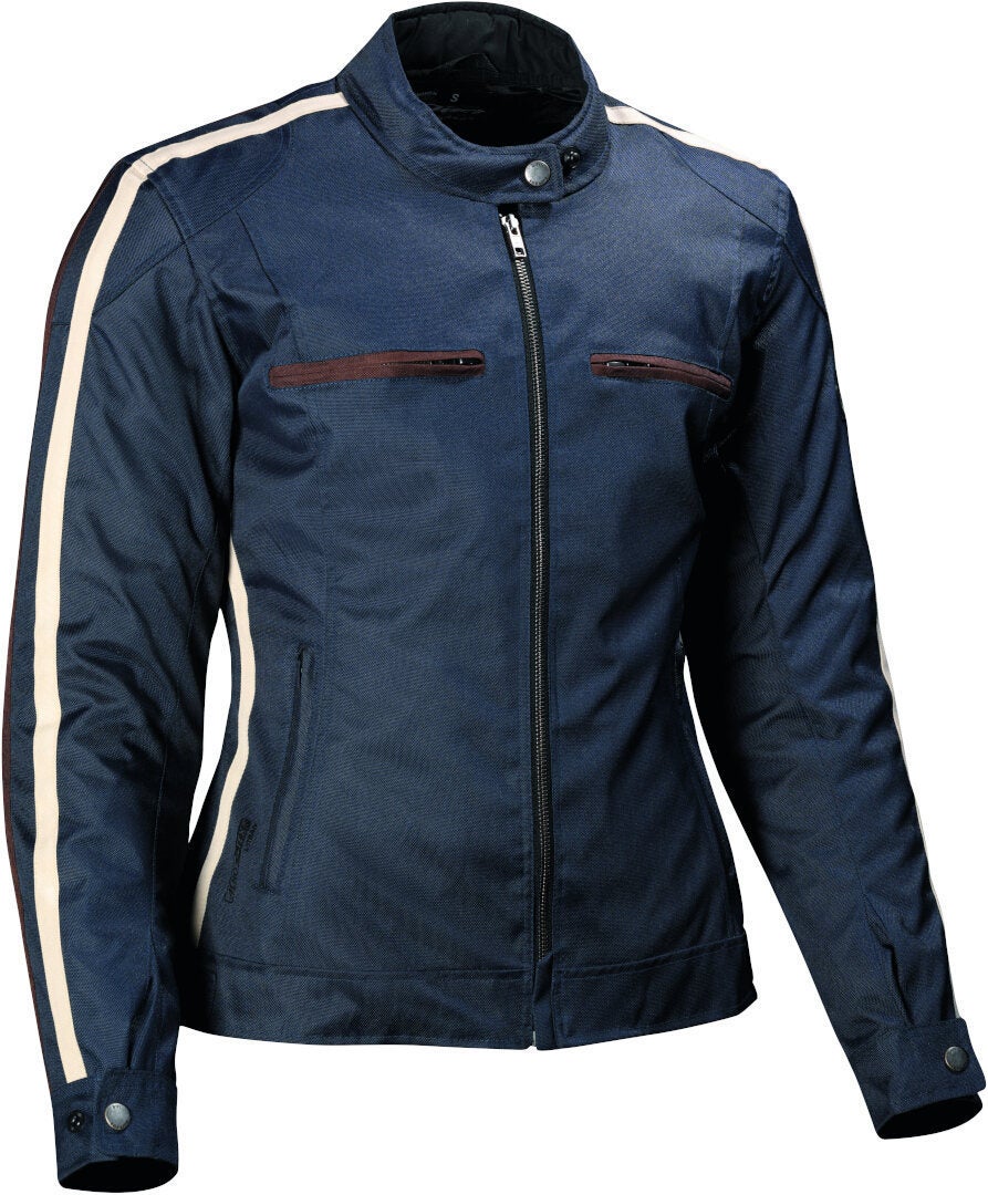 DIFI Jodie Aerotex Urban veste textile de moto pour dames imperméable à l’eau bleu/beige 40 Figure 1