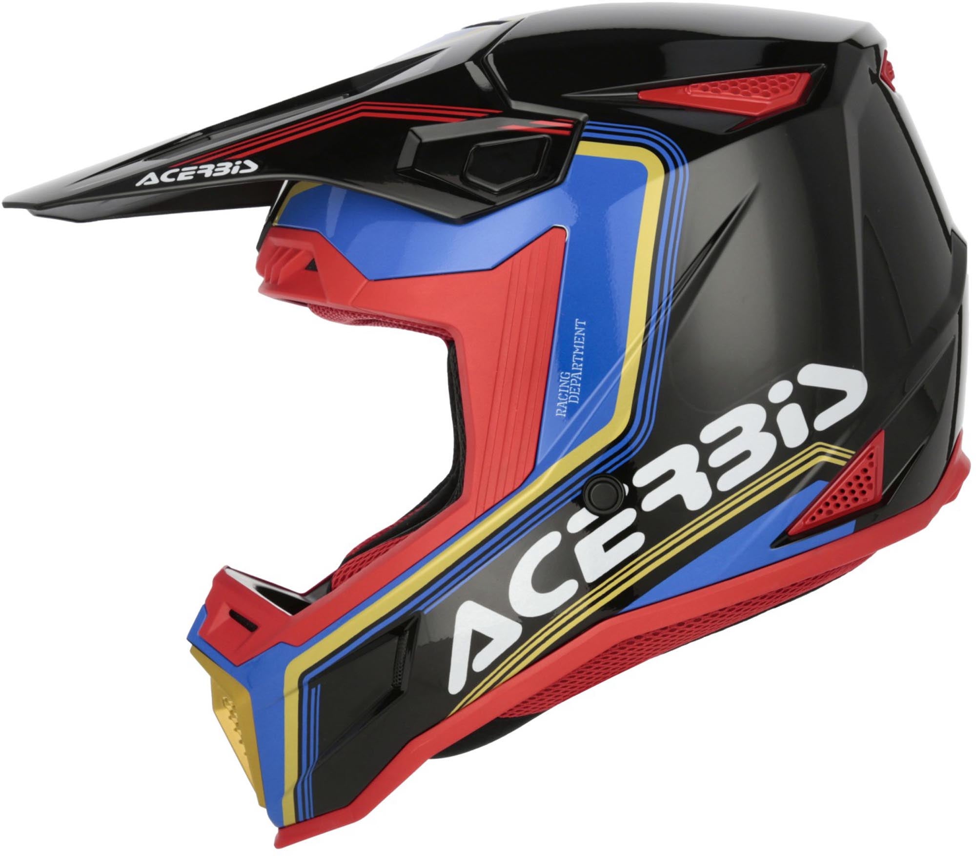 Acerbis Whoops Logo Casque de motocross Noir/Bleu/Rouge/Or/Blanc M (57/58) Figure 3