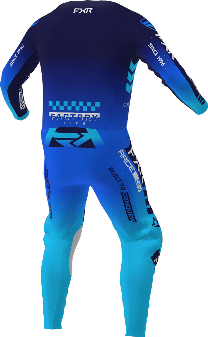 FXR Podium Gladiator 2023 Motocross bukser blå/sort 32 Figur 4