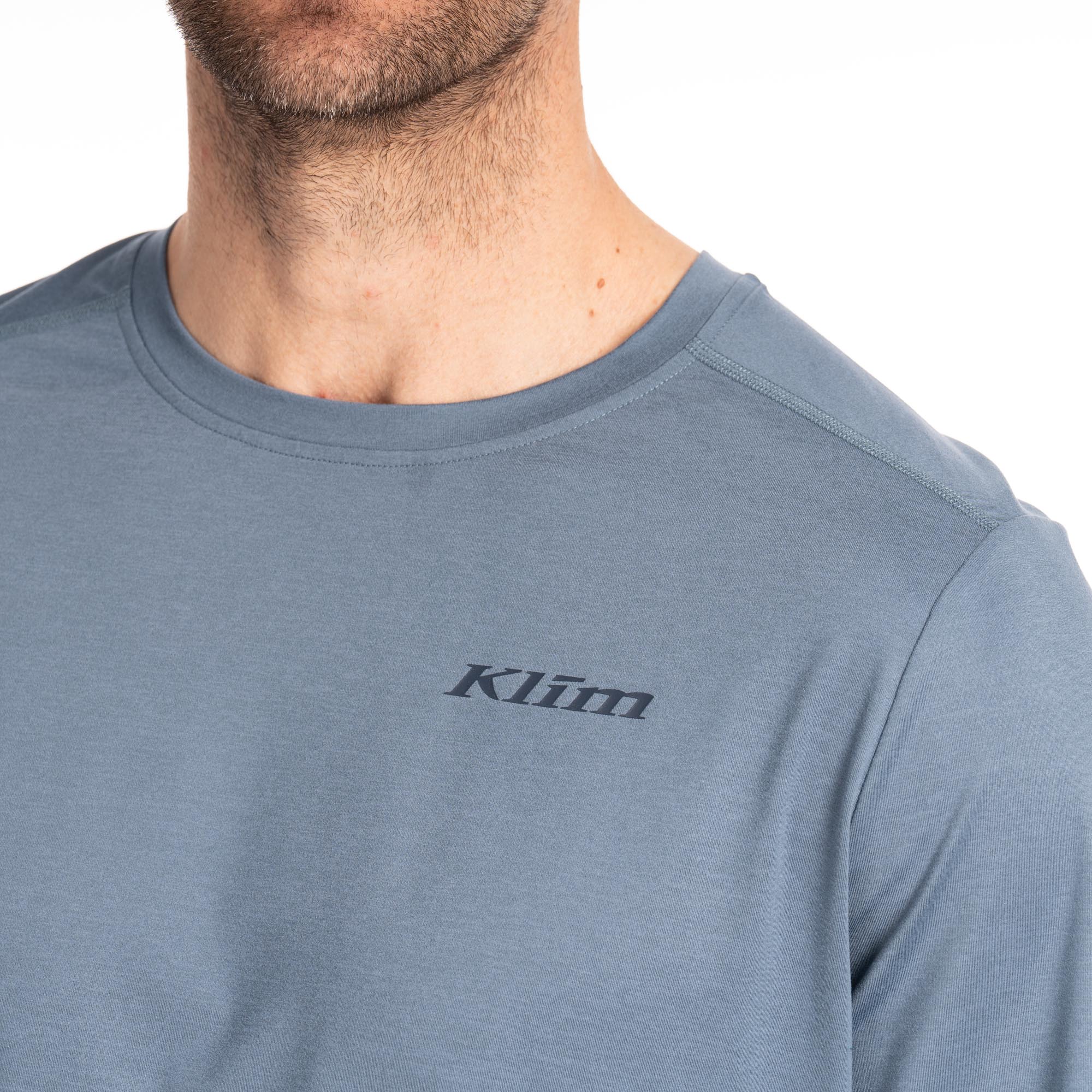 Klim Static Peak Langarmshirt blau S Abbildung 3
