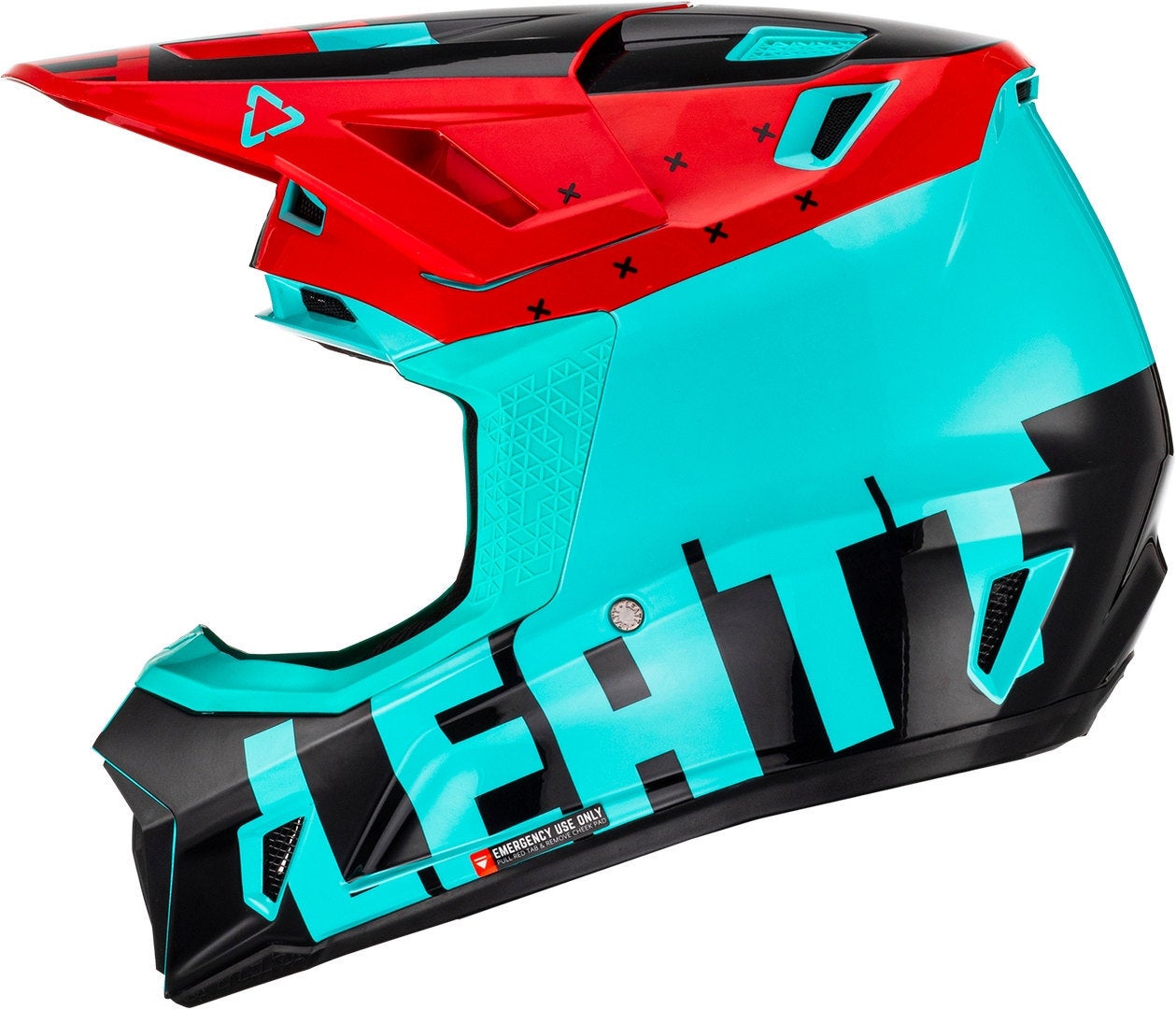 Leatt 7.5 Tricolor Casco da motocross con occhiali blu/rosso M (57/58) Figura 4