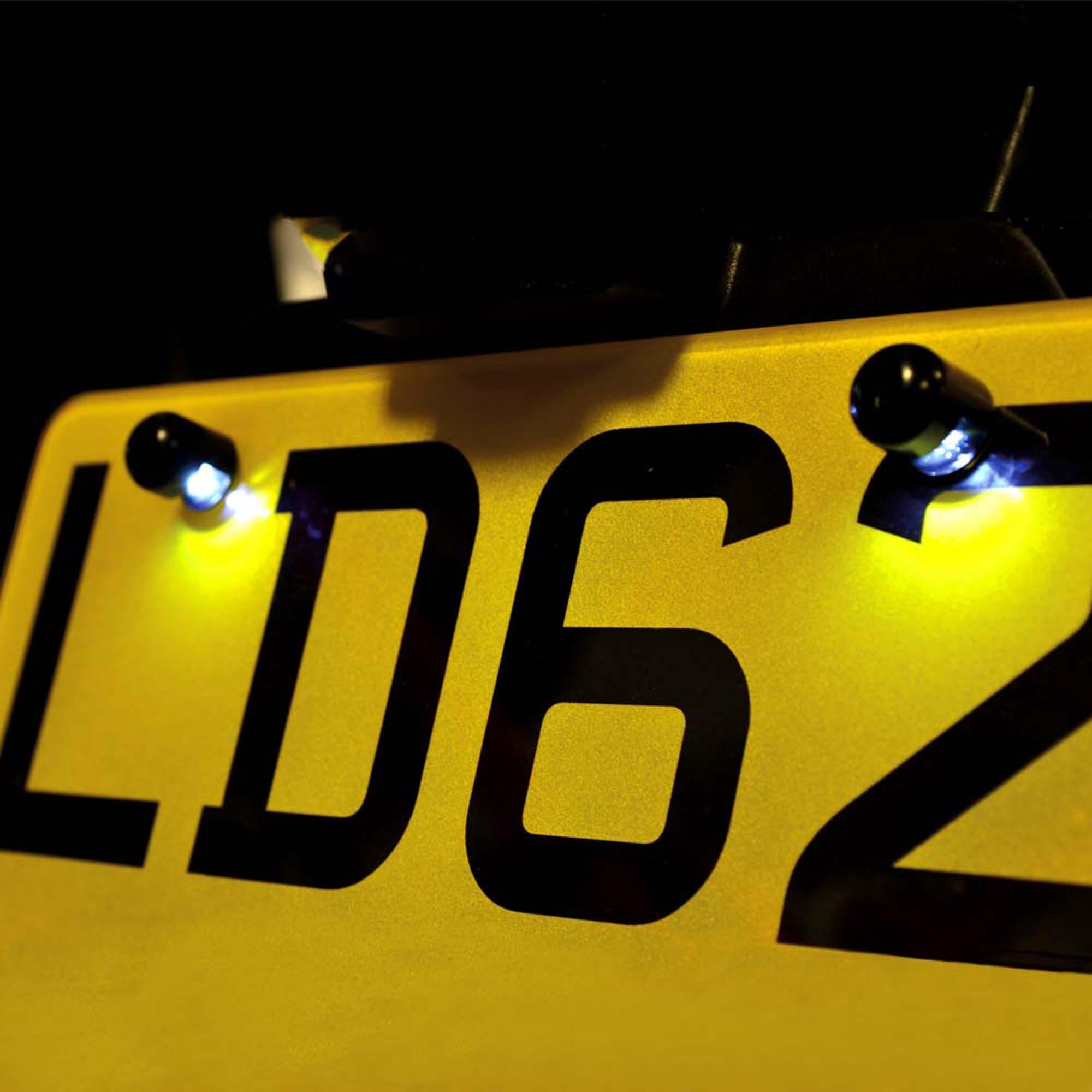 Oxford Halo LED Number Plate Bolts with Lights Figure 2