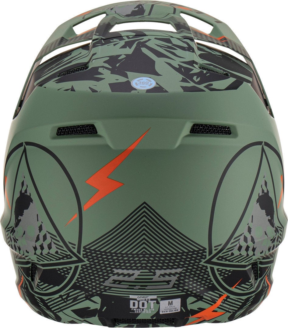 Leatt 2.5 Motocross hjelm sort mat/grøn XL (61/62) Figur 6