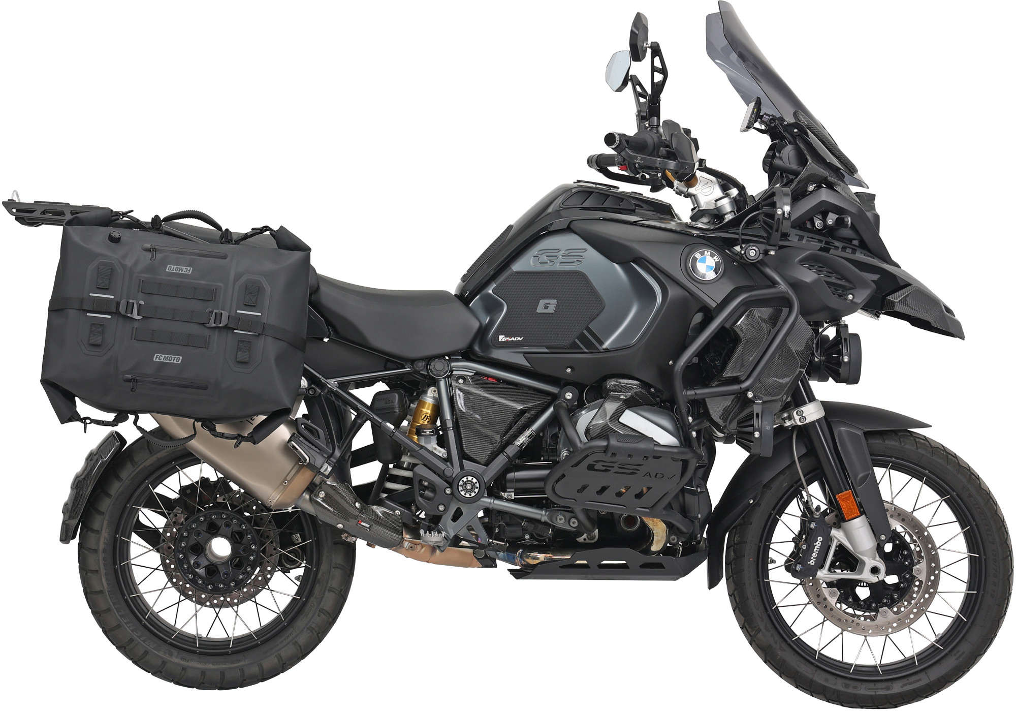 FC-Moto Ever-ST Roll-Top 32-40 L Geantă de voiaj Negru de carbon Figura 5
