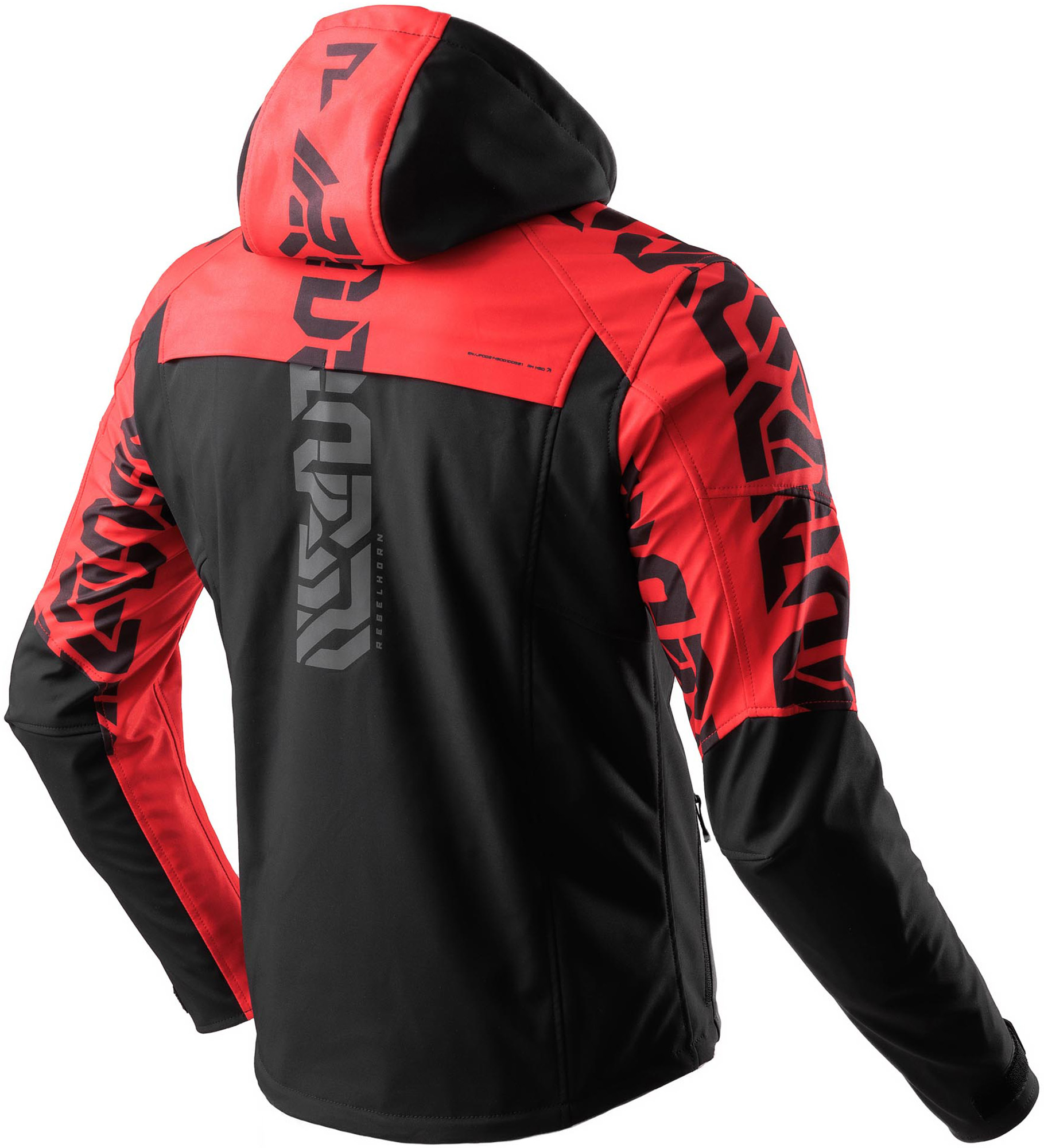 Rebelhorn Slash Softshell waterproof Motorcycle Textile Jacket black/red 5XL Figure 2