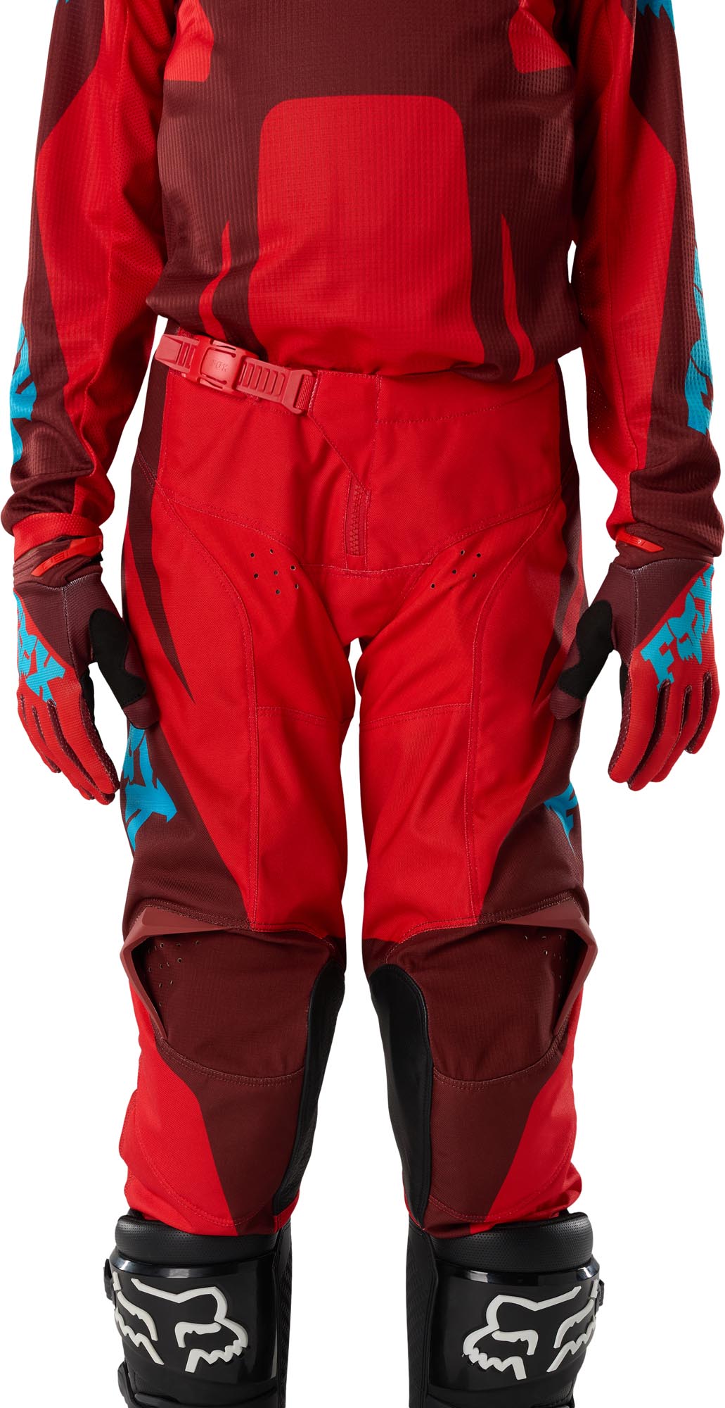 FOX 180 Raid Pantalones juveniles de motocross rojo/azul 28 Figura 3