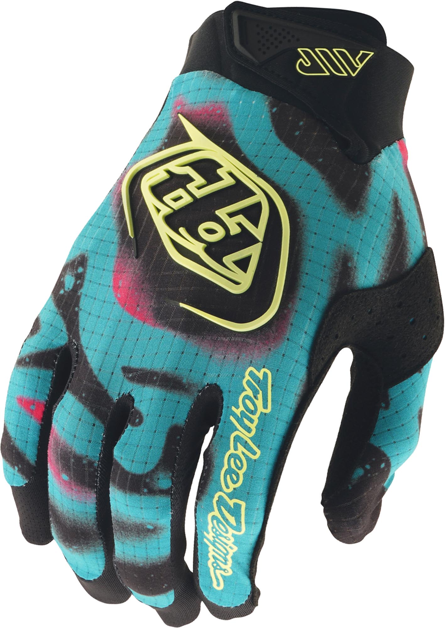 Troy Lee Designs Air Membrane Motocrosshandsker sort/gul L Figur 1