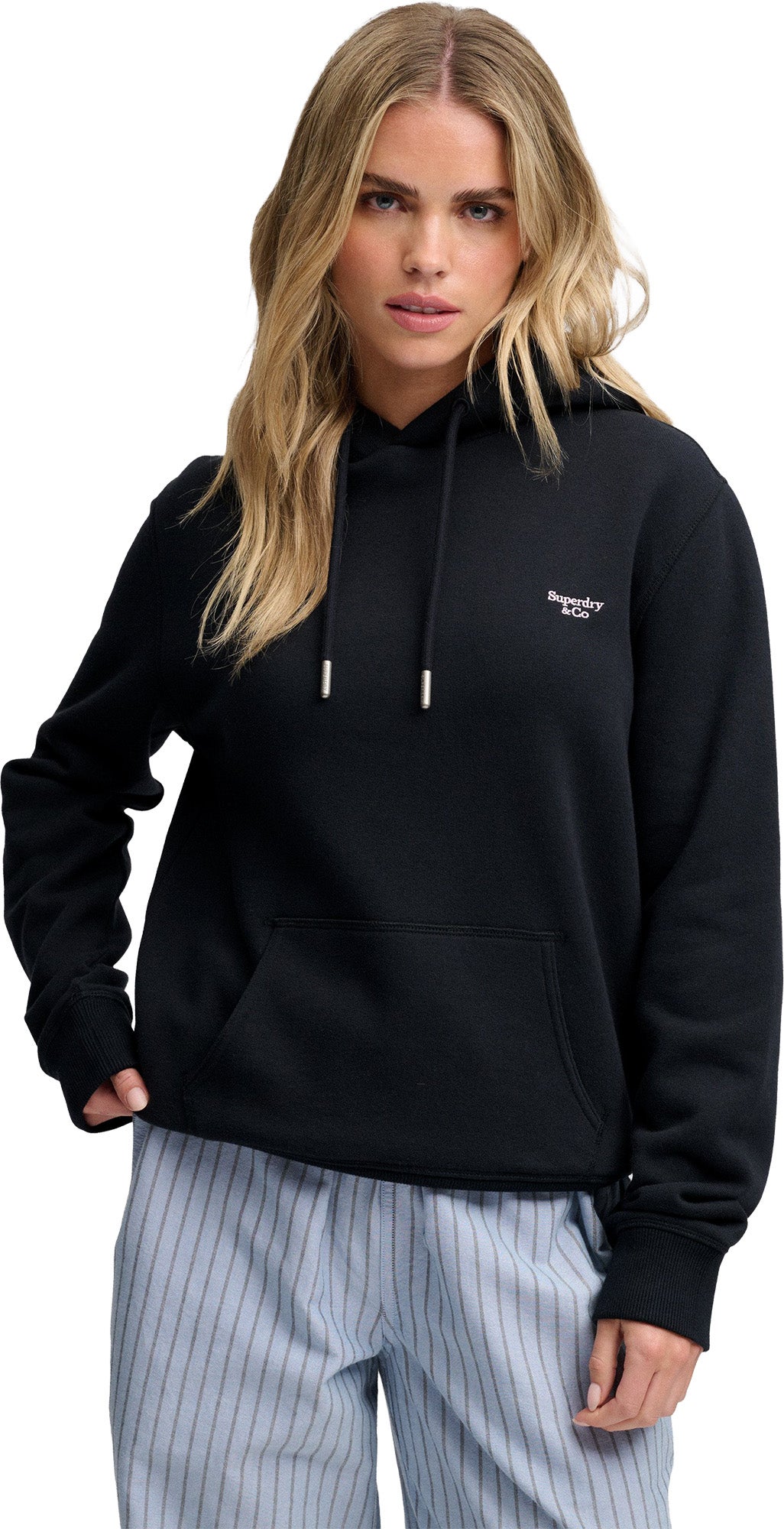 Superdry & Co Signature Γυναικείο φούτερ με κουκούλα Ναυτικό μπλε M Γράφημα 7