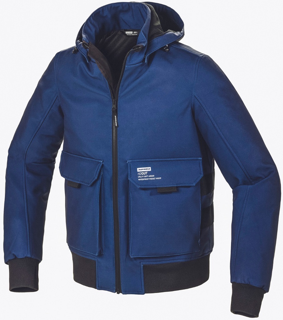 Spidi Metromover H2Out Motorcycle Textile Jacket blue/black 3XL Figure 1