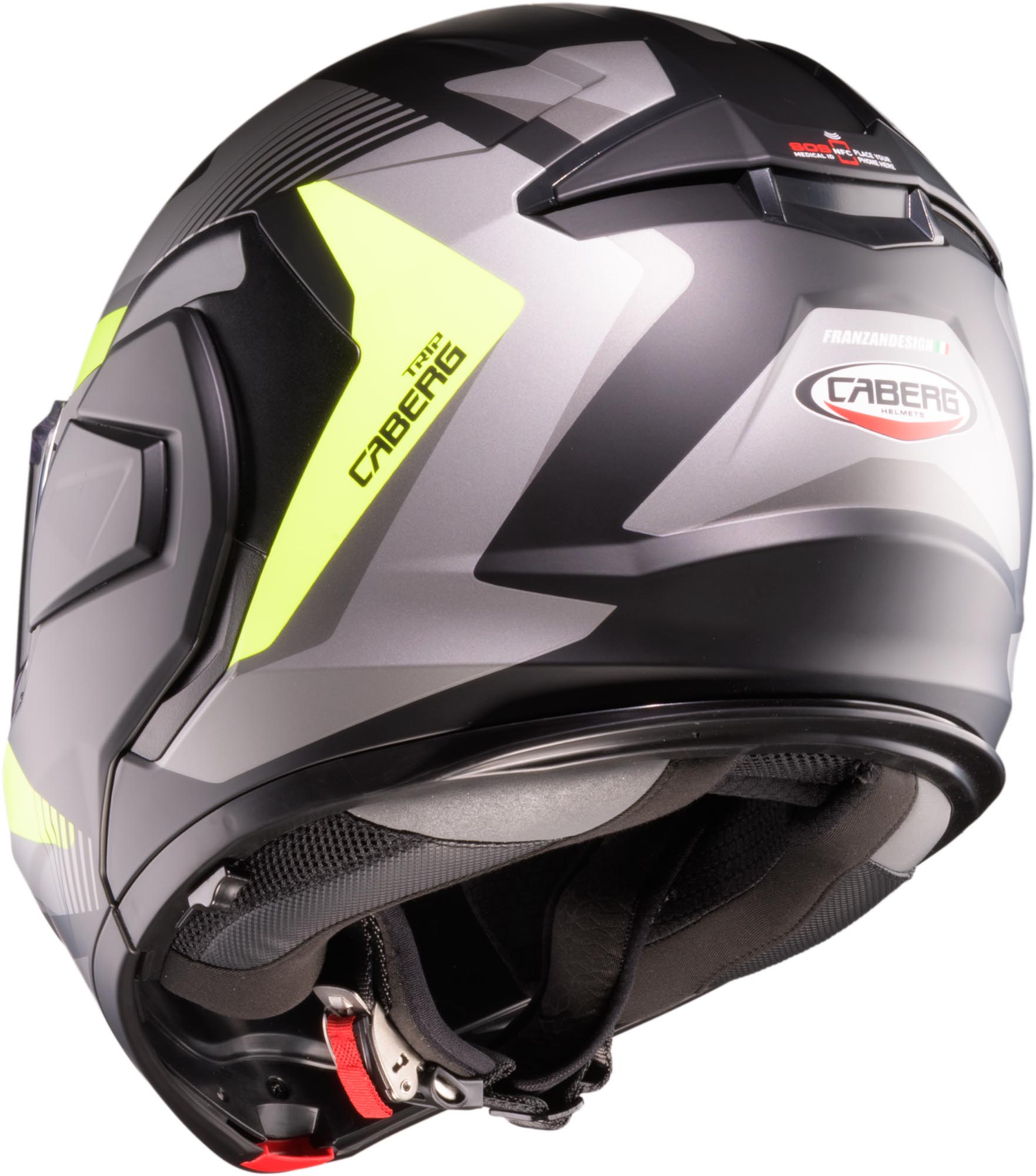 Caberg Trip Lunar Casque noir mat/gris/jaune néon S (55/56) Figure 5