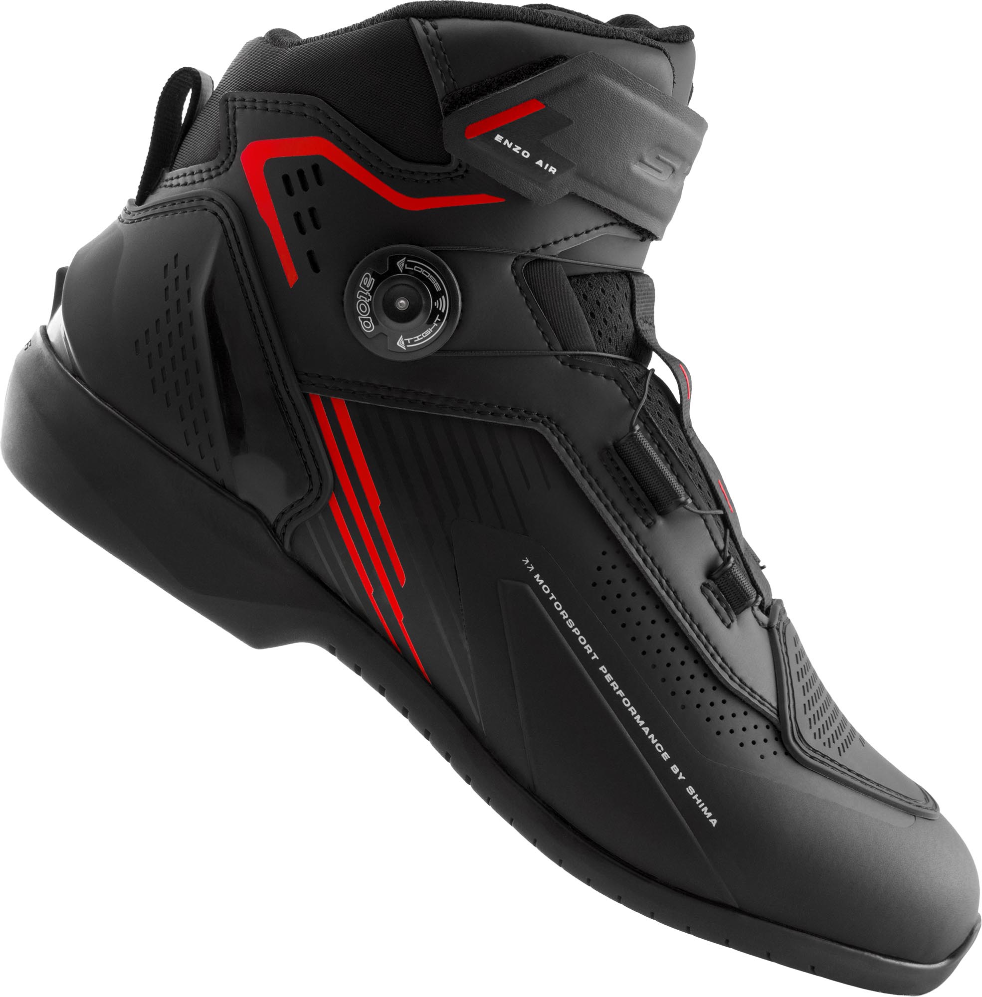 SHIMA Enzo Air Motorcycle Boots black/red 46 Figure 2