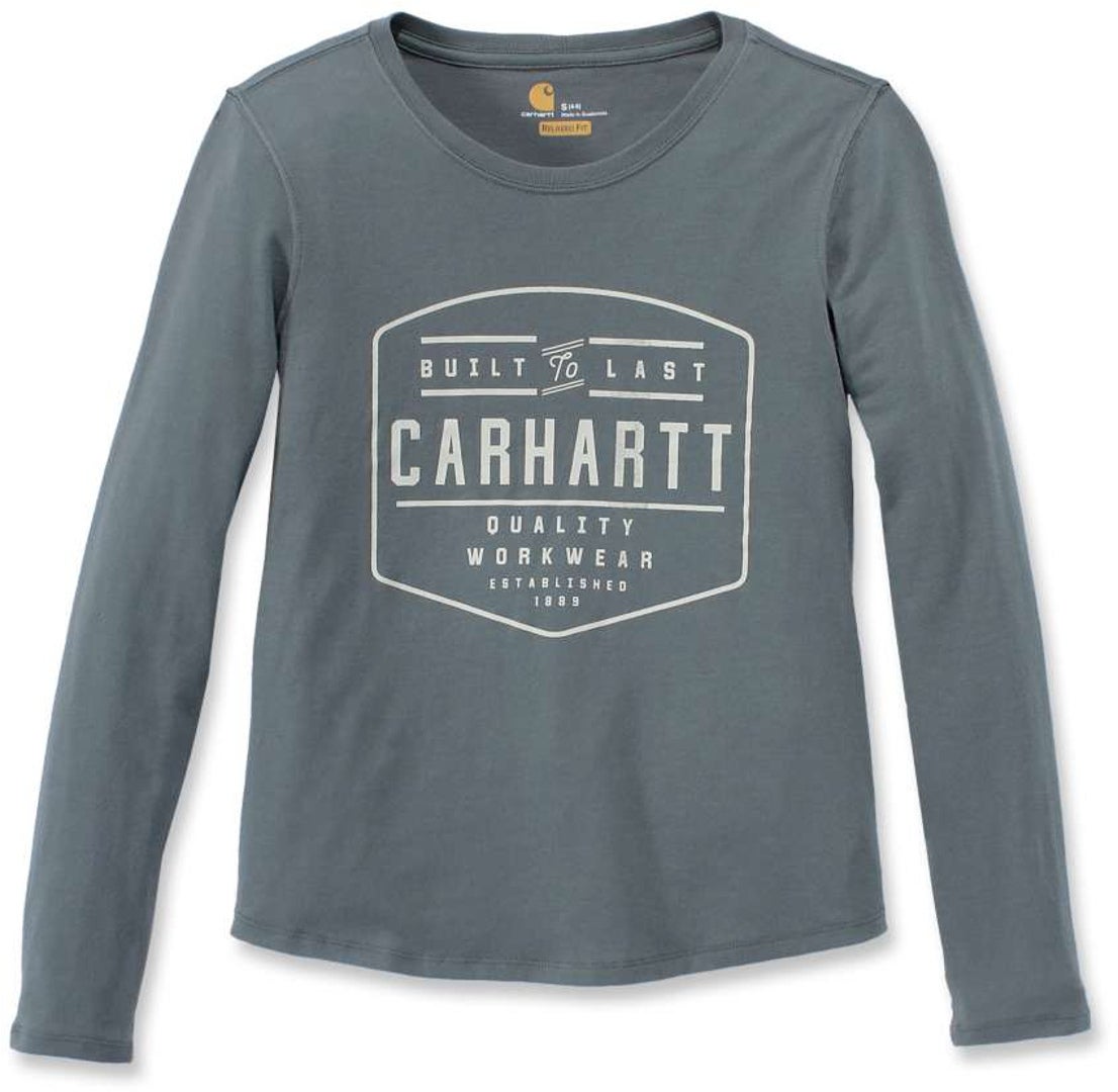 Carhartt Lockhart Donna Long Sleeve Camicia Verde/Grigio L Figura 1