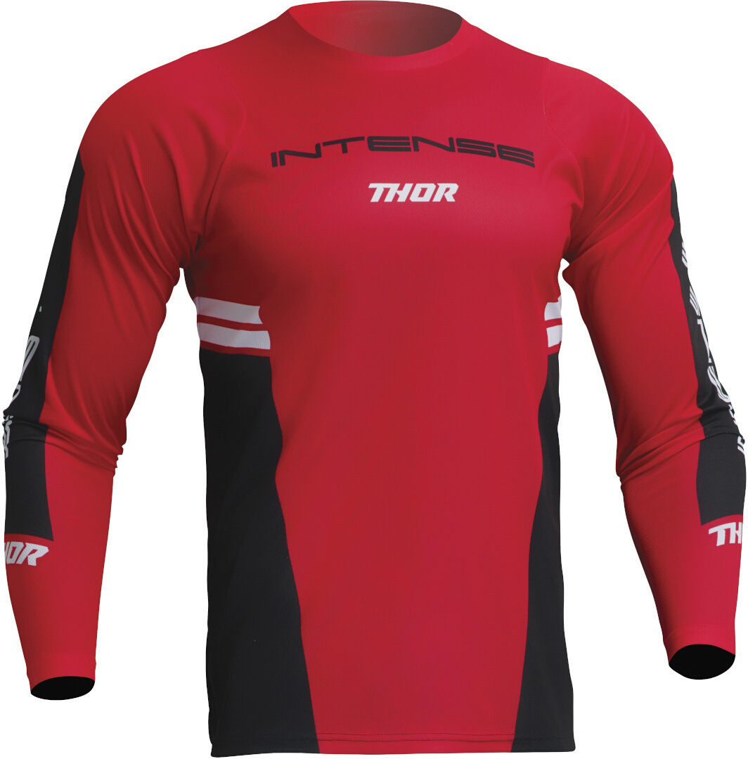 Thor Intense Assist 2023 Longsleeve Bicycle Jersey red/black/white L Figure 1