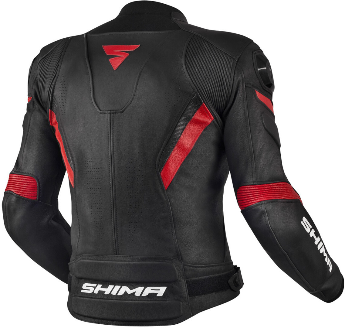 SHIMA Chase Motorrad Lederjacke schwarz/rot 52 Abbildung 2