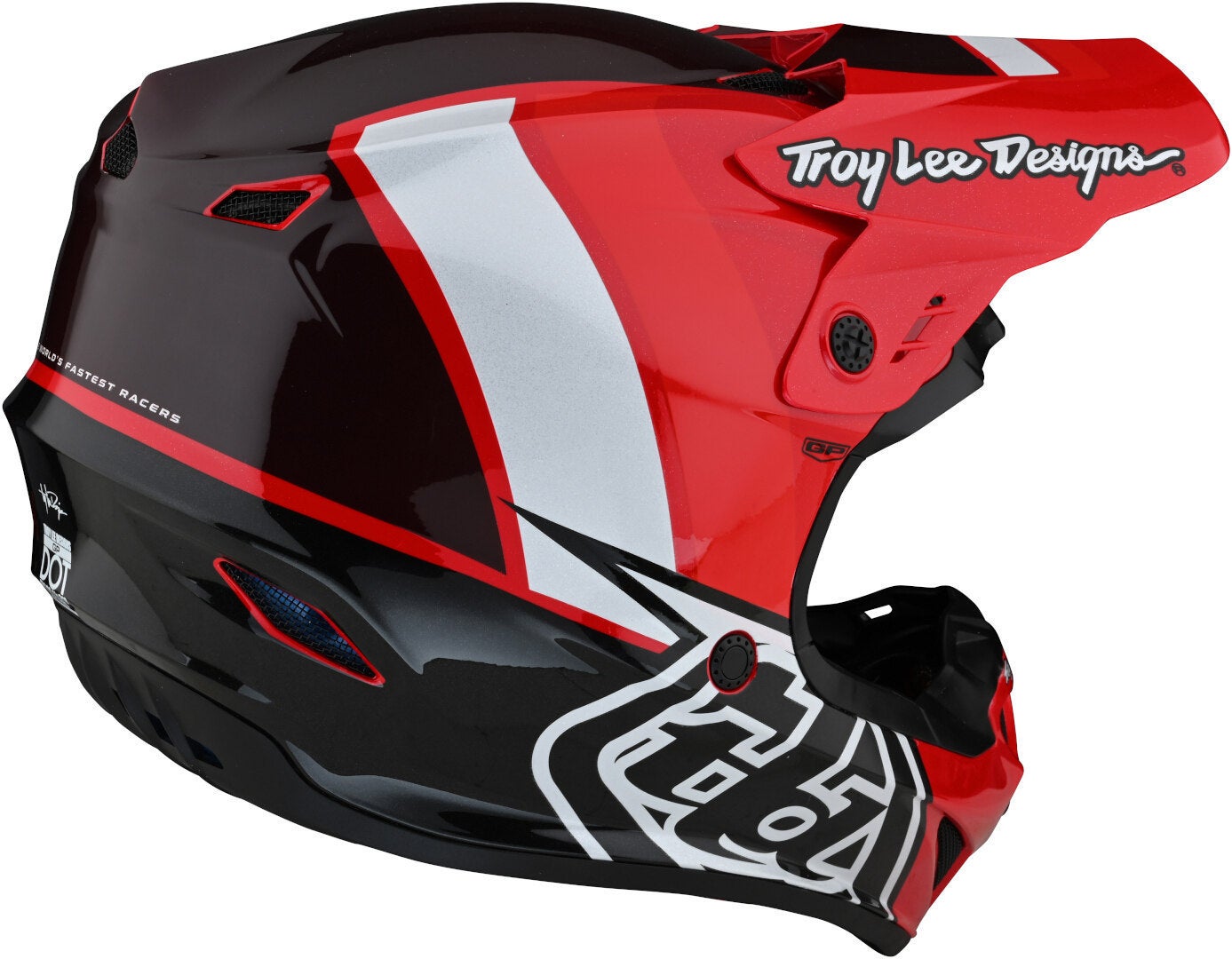 Troy Lee Designs GP Nova Casco Motocross Giovanile rosso Y/L (52/53) Figura 5