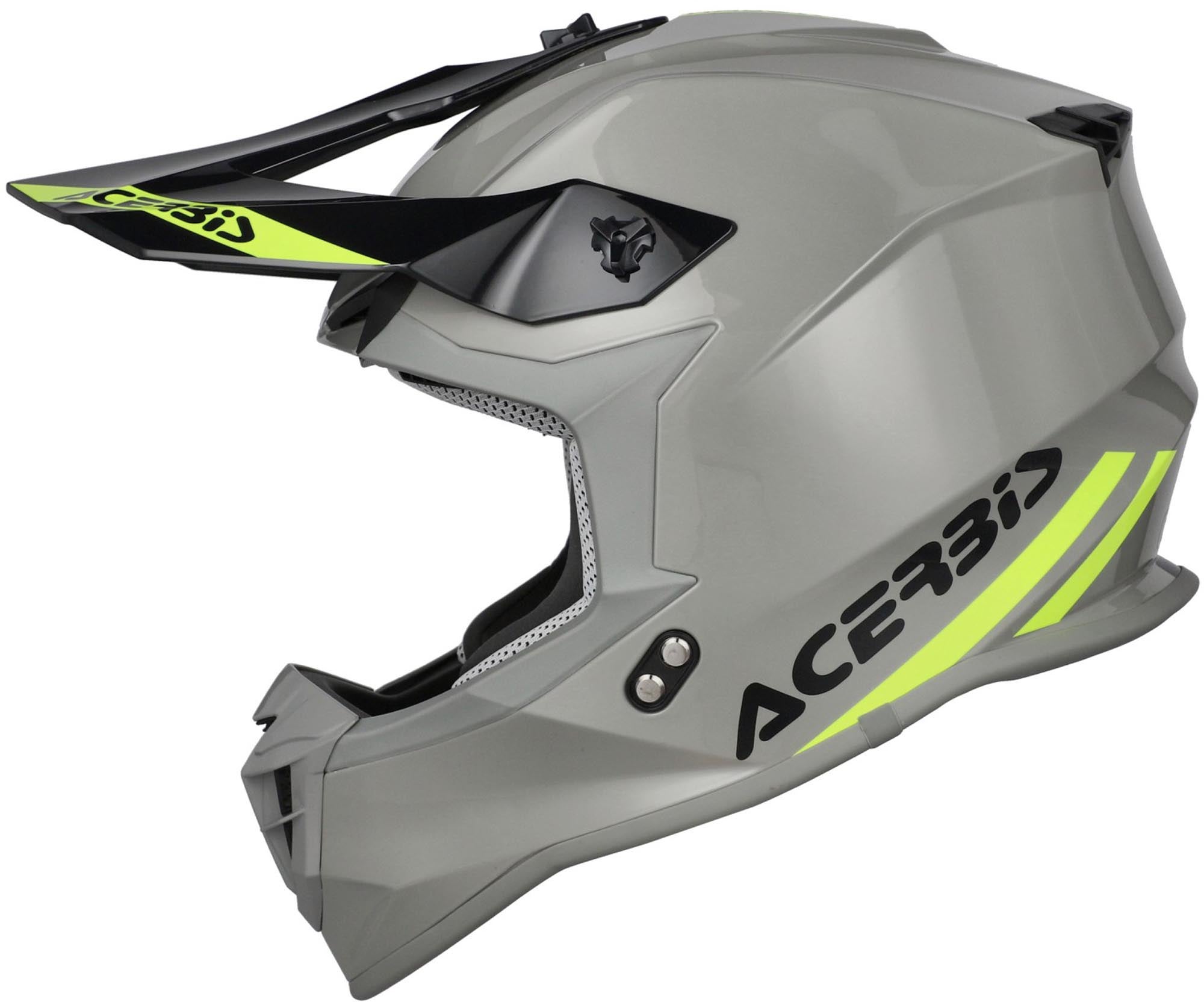 Acerbis Linear Motocross hjälm ljusgrå/neon XL (61/62) Figur 2