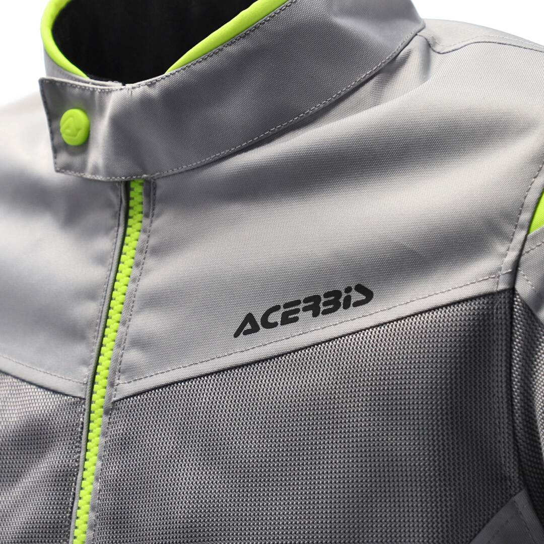 Acerbis Ramsey Vented 2.0 Mesh Motorcycle Textile Jacket grey/yellow XL Figure 8