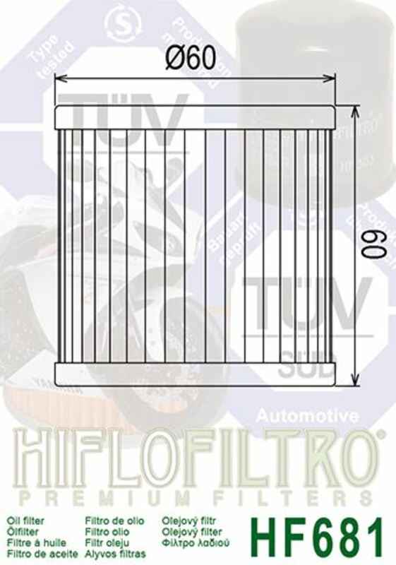 Hiflofiltro Oljefilter - HF681 Figur 4