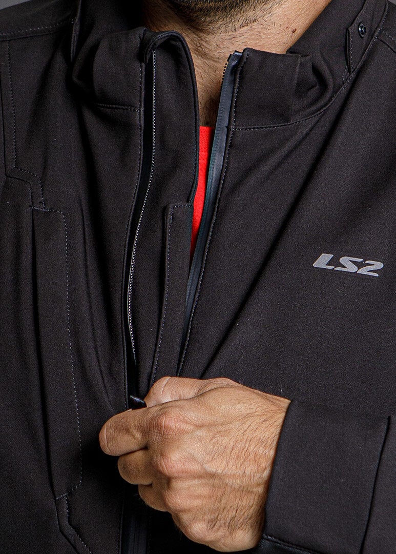 LS2 Bolton waterproof Motorcycle Textile Jacket black 3XL Figure 4
