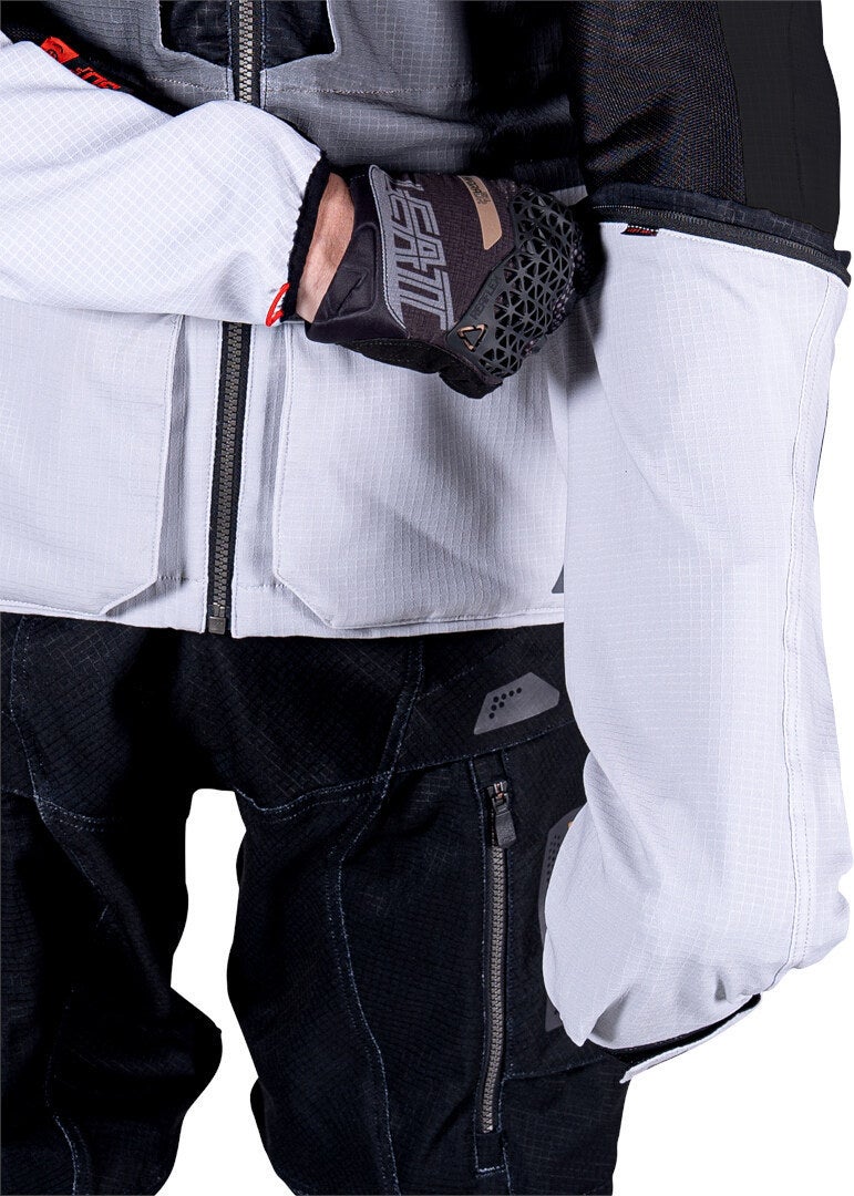 Leatt ADV Rally 5.5 Blouson textile de moto Gris clair/gris foncé/noir L Figure 22