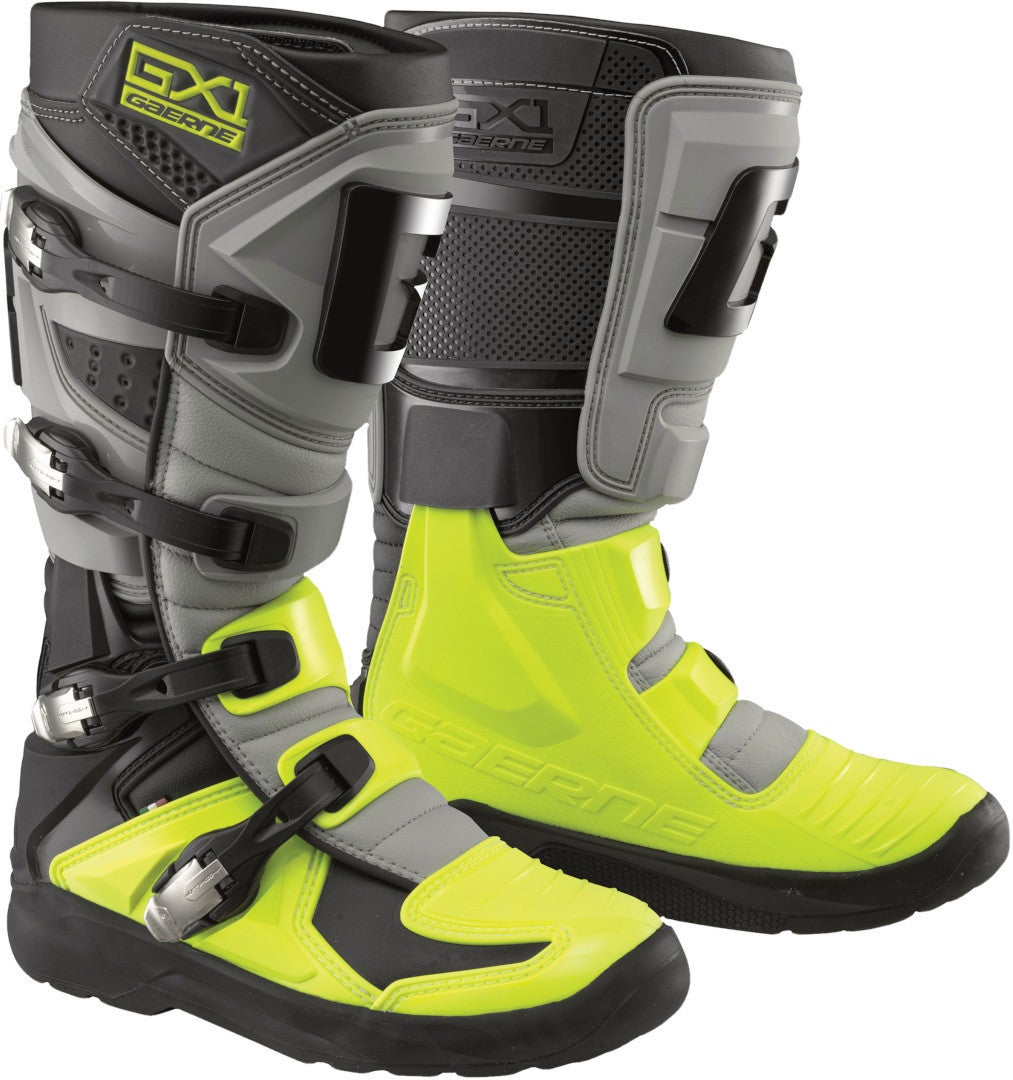Gaerne GX-1 Evo 2020 Motocross støvler sort/grå/gul 44 Figur 1