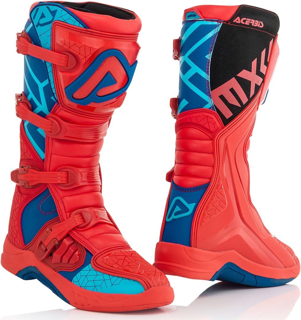 Acerbis X-Team Stivali Motocross blu/rosso 44 Figura 1