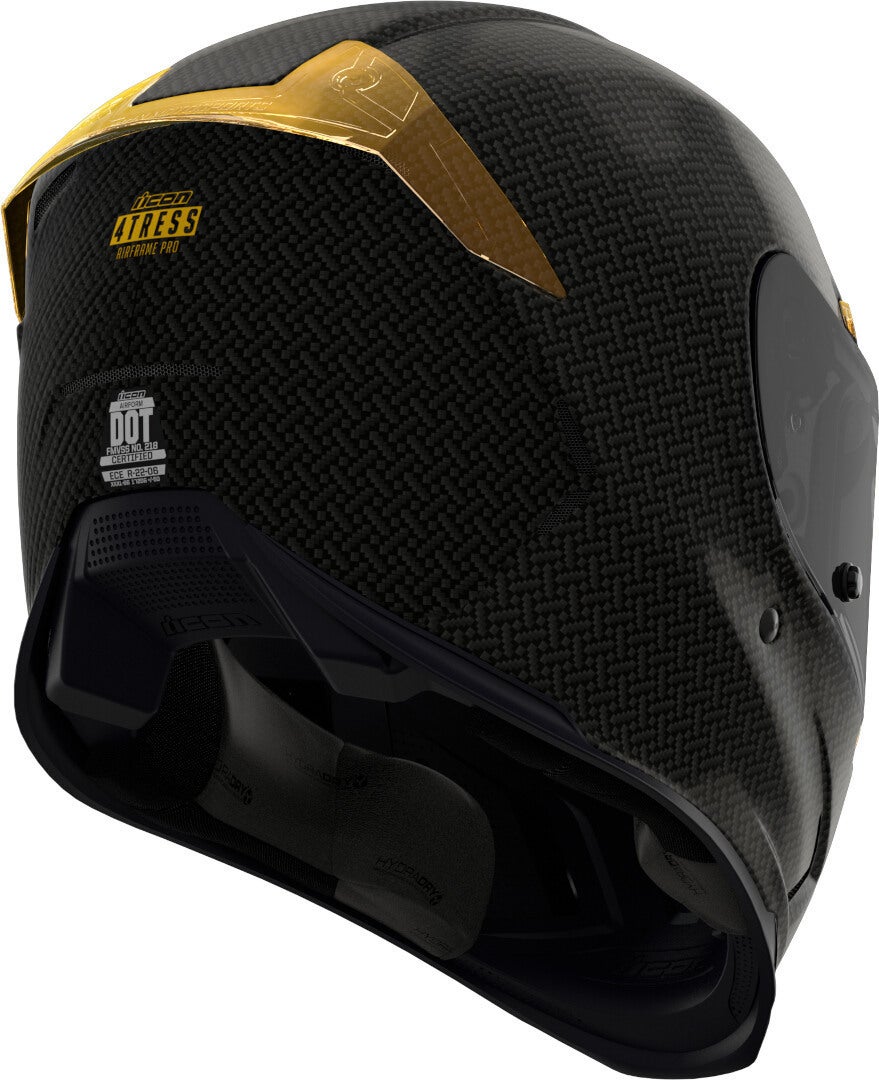 Icon Airframe Pro Casco Carbon 4Tress nero/giallo XL (61/62) Figura 4
