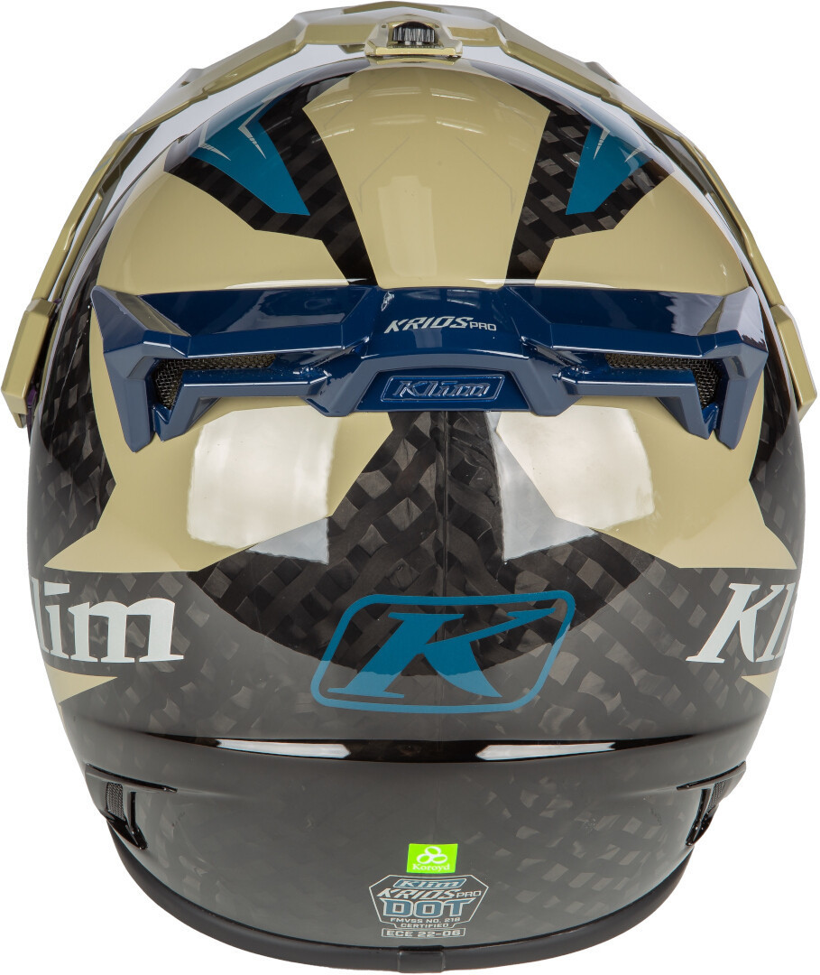 Klim Krios Pro Ventura Carbon ECE/DOT Casco da enduro oliva S (55/56) Figura 4