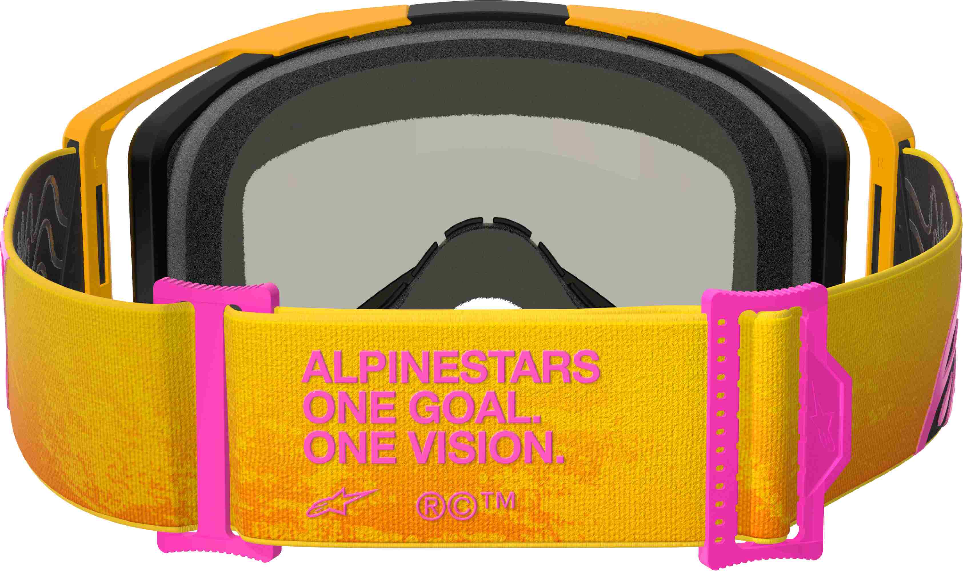Alpinestars Vision 8 Corp Ochelari de motocross galben/portocaliu Figura 4