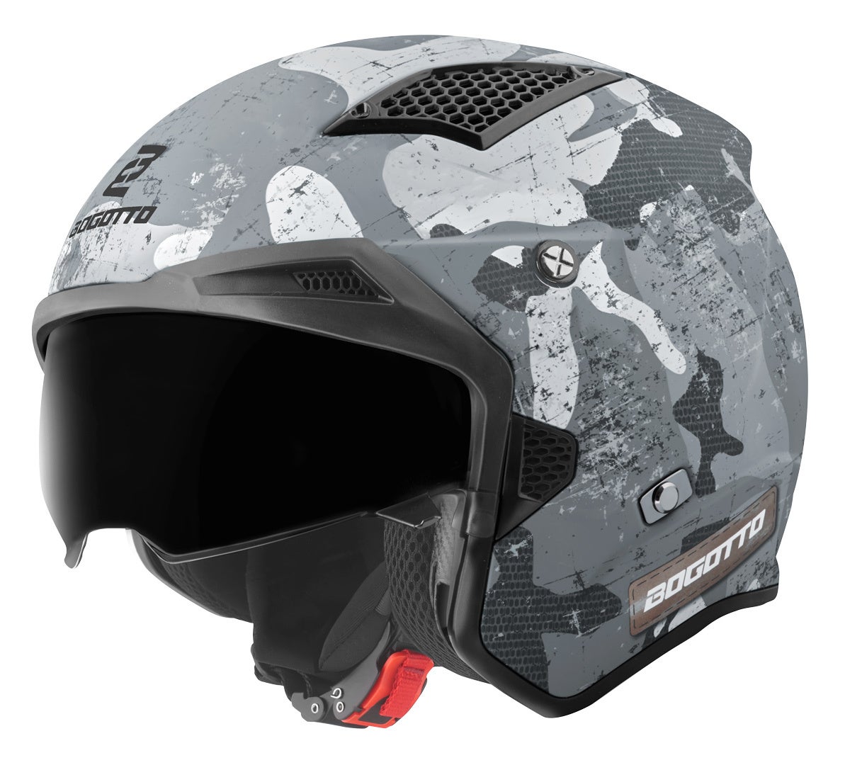 Bogotto Radic Camo Casque Blanc mat/gris L Figure 4