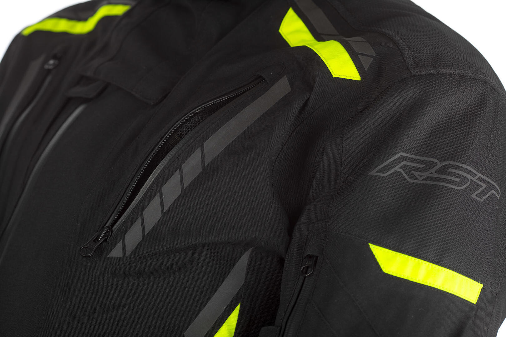 RST Pro Series Pathfinder Motorcycle Texte Jacket black/neon-yellow 3XL Figure 8