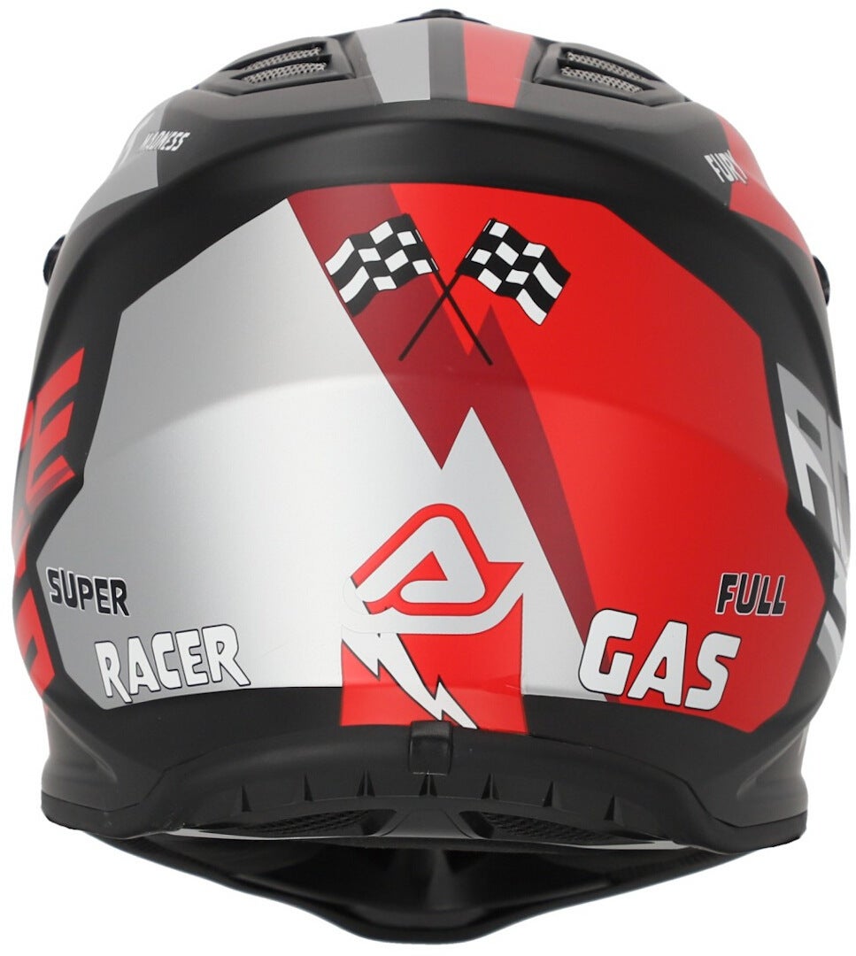 Acerbis Profile Casco da motocross per ragazzi nero opaco/rosso Y/L (51/52) Figura 3