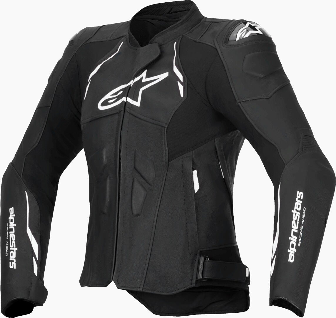 Alpinestars Stella Dusk Ladies Motorcycle Leather Jacket black/white 40 Figure 1