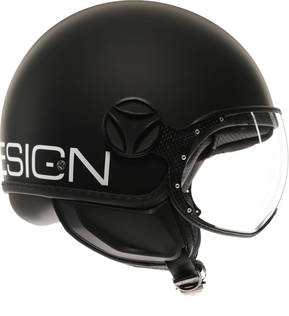 MOMO FGTR Classic Mono Casco Jet nero opaco L (59/60) Figura 4