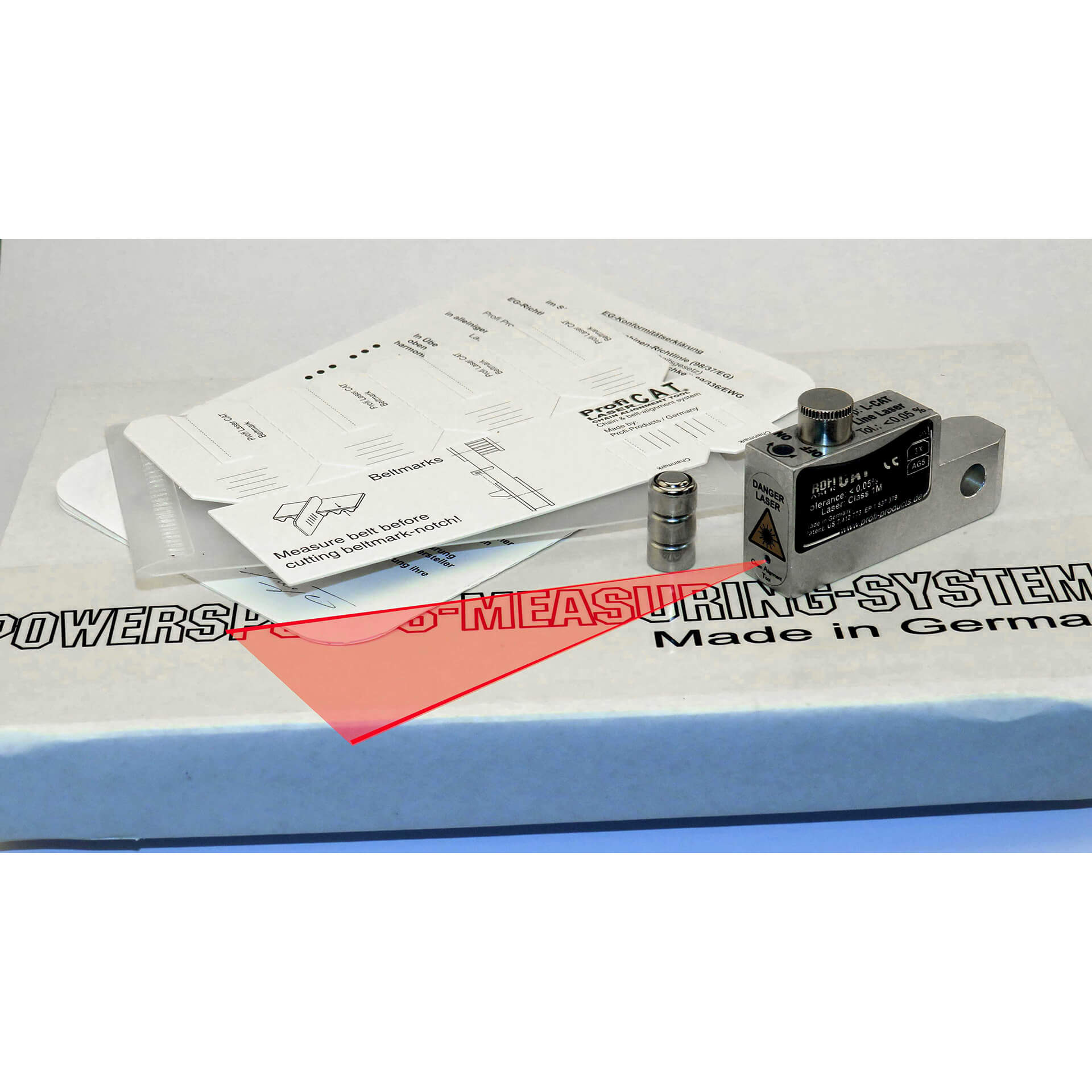 PROFI PRODUCTS L-CAT Linien-Laser Kettenfluchttester 12 mm Figura 2