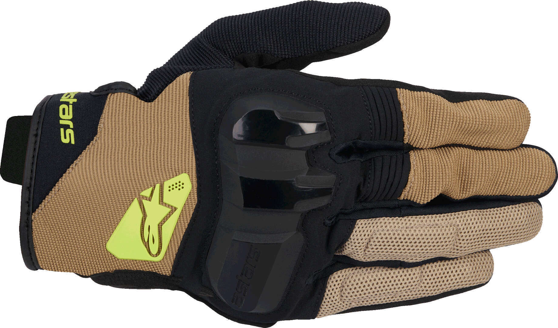 Alpinestars Chrome V2 Motorcykel handsker Sort/Khaki M Figur 1