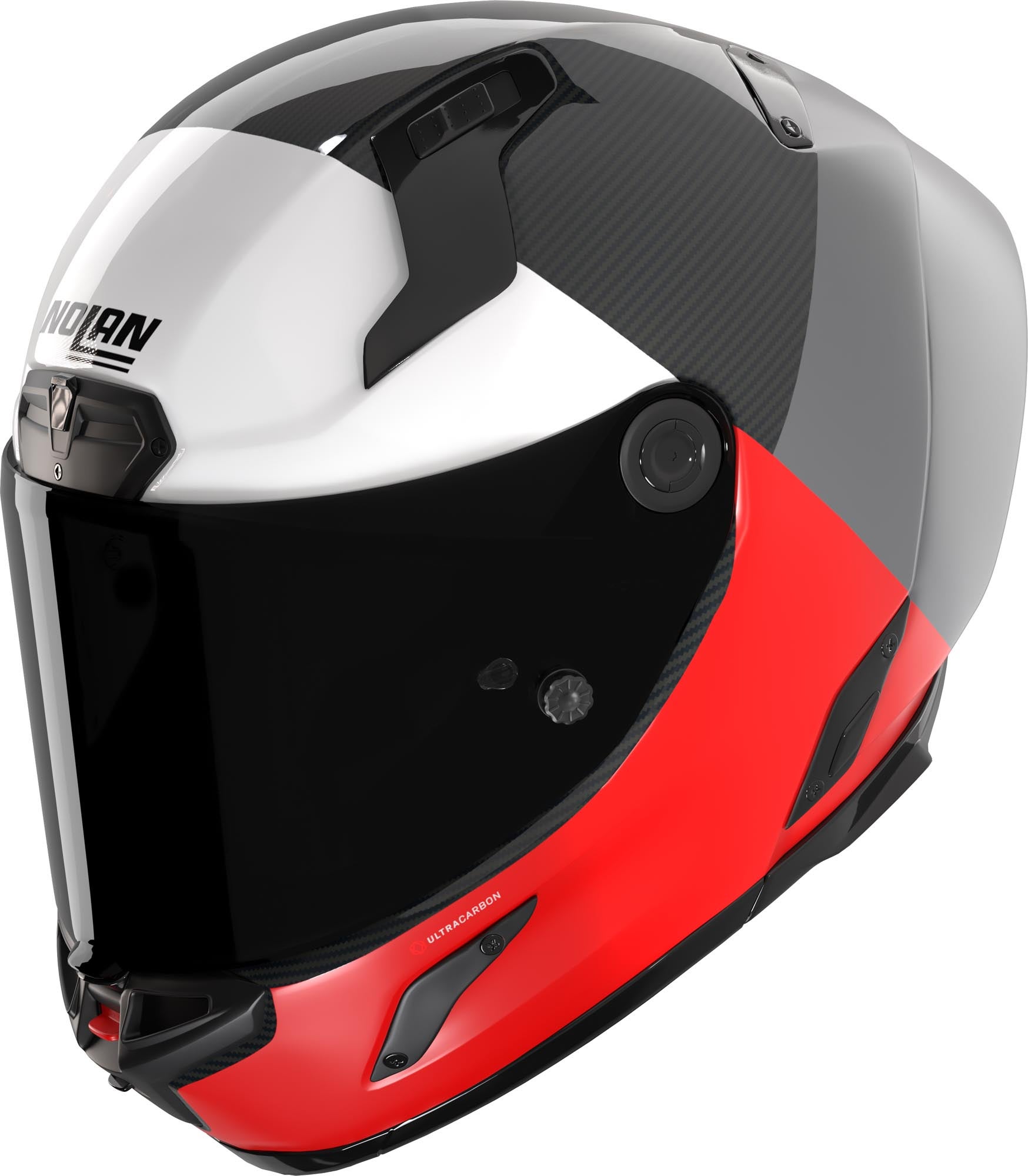 Nolan X-804 RS Ultra Carbon Blocco Helm grijs/rood XXS (54) Figuur 1