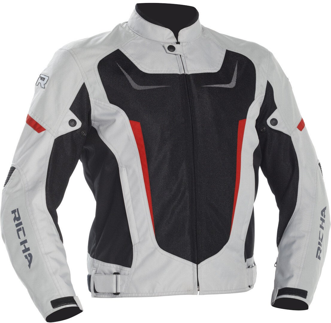 Richa Airstrike 2 Motorrad Textiljacke hellgrau/schwarz 4XL Abbildung 1