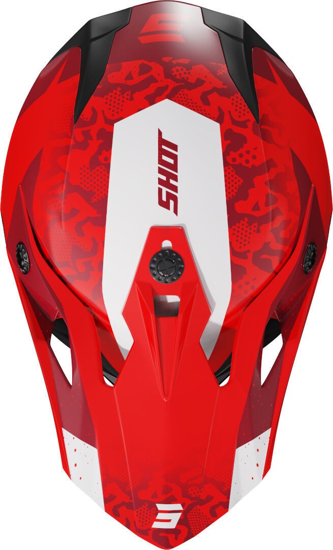 Shot Pulse Airfit Capacete de Motocross vermelho/branco M (57/58) Figura 3
