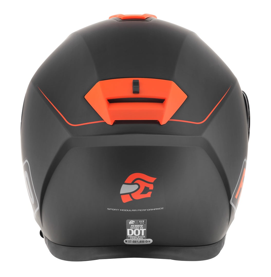 FC-Moto Novo Straight Hjelm sort/orange XXL (63/64) Figur 7