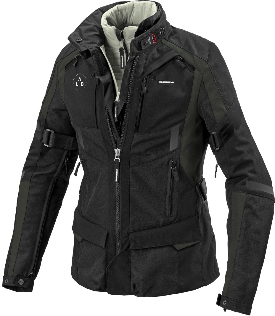 Spidi 4 Season Evo H2Out Jachetă textilă pentru motociclete pentru doamne Negru/Verde XS Figura 1
