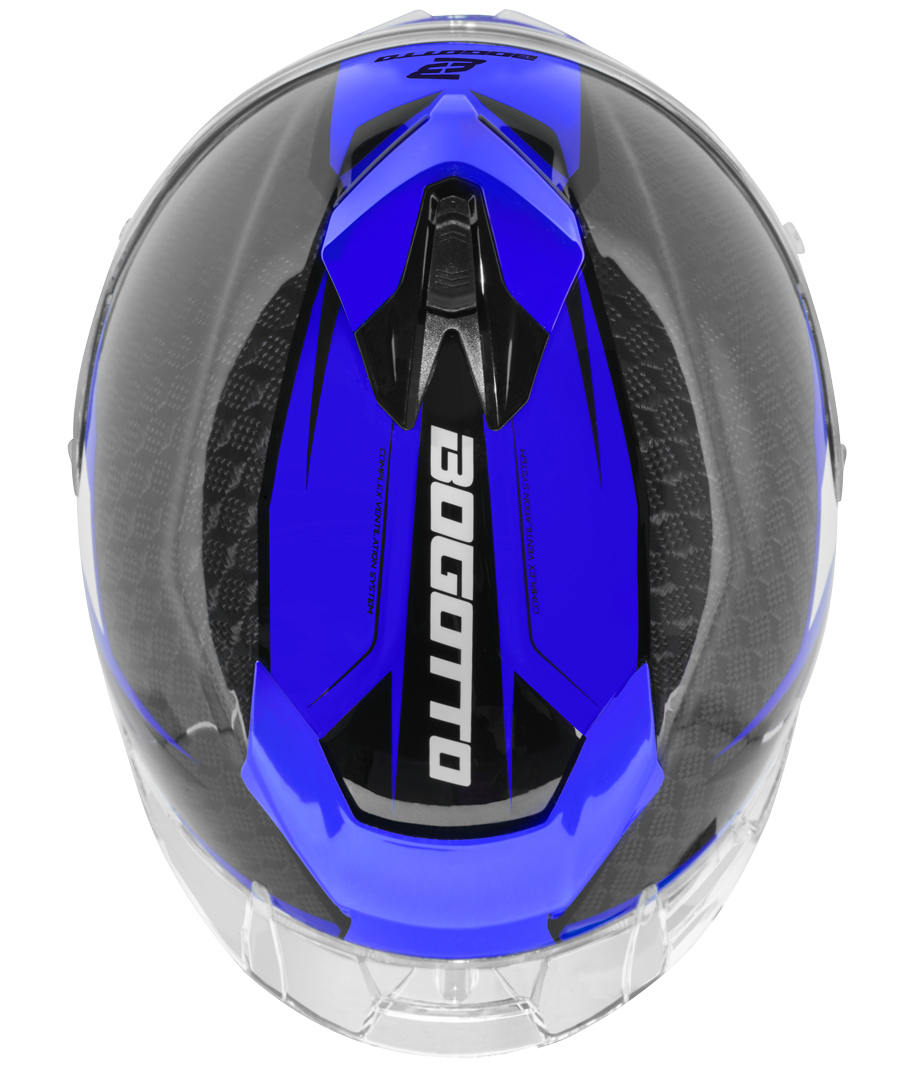 Bogotto FF104 SPN Cască de carbon albastru/negru XS Figura 9