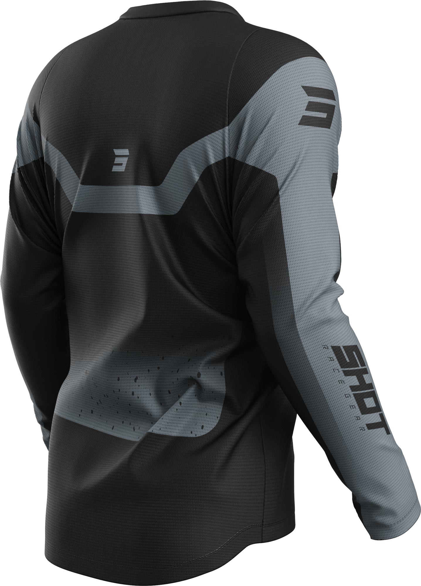 Shot Devo Blast Motorcross trui zwart/grijs 3XL Figuur 2