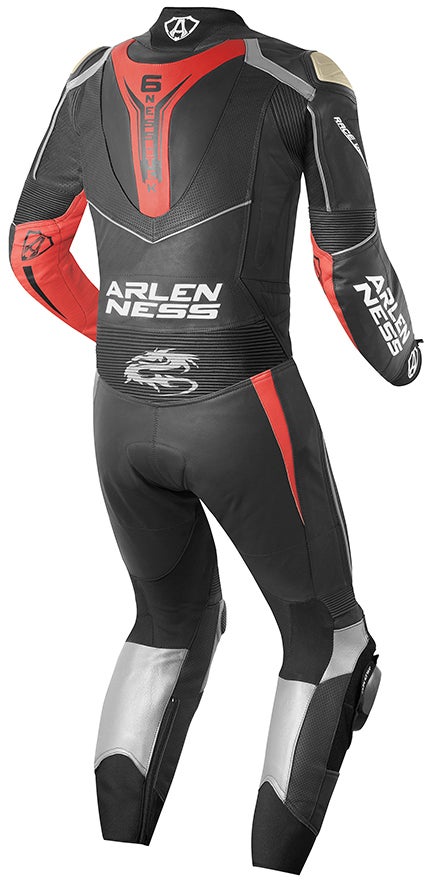 Arlen Ness Sugello One Piece Motorcycle Leather Suit black/red 60 Figure 2